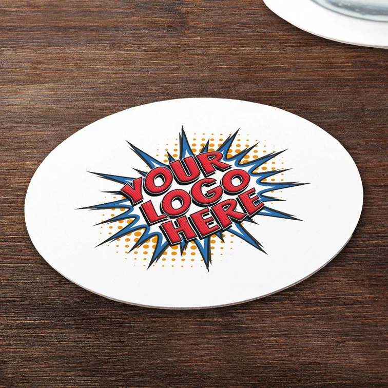 Custom Logo Company Branded Paper Coaster