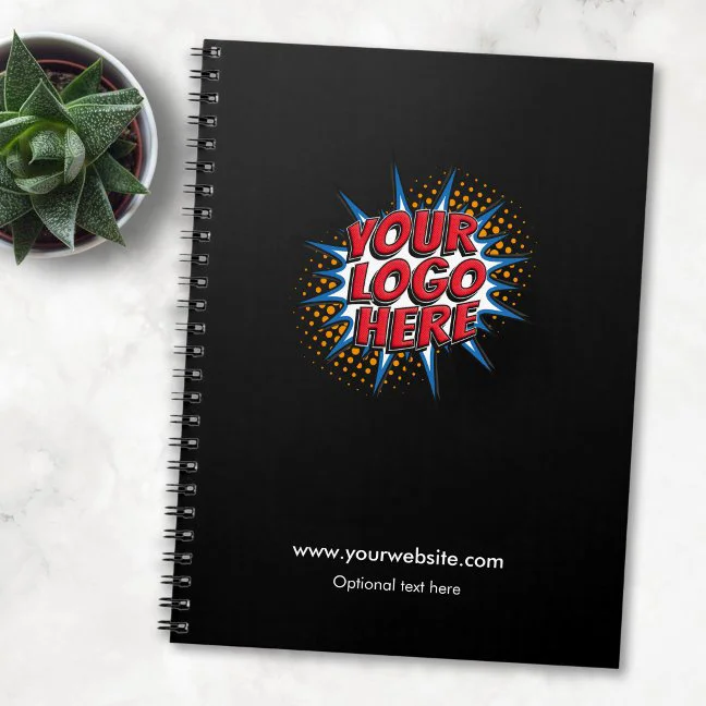 Logo and Customizable Text Notebook