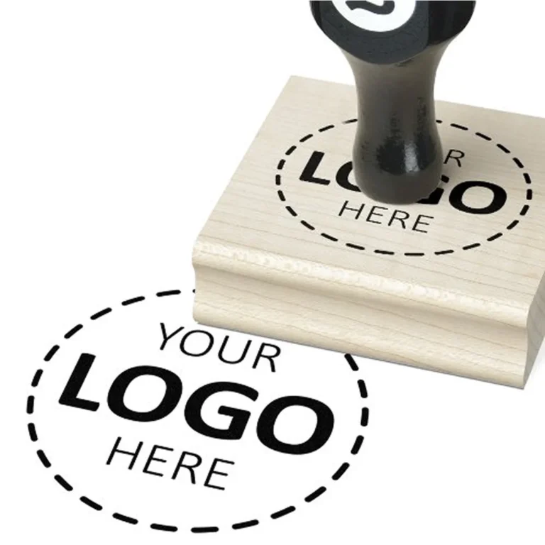 Custom Logo Wooden Rubber Stamp