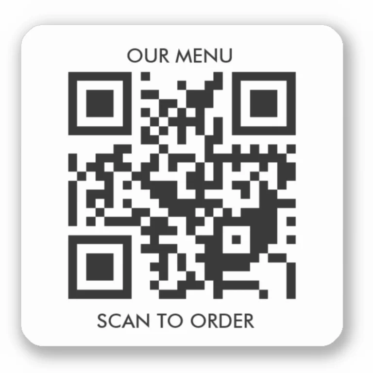 Custom Vinyl Sticker - create your own QR Code and Custom Text template