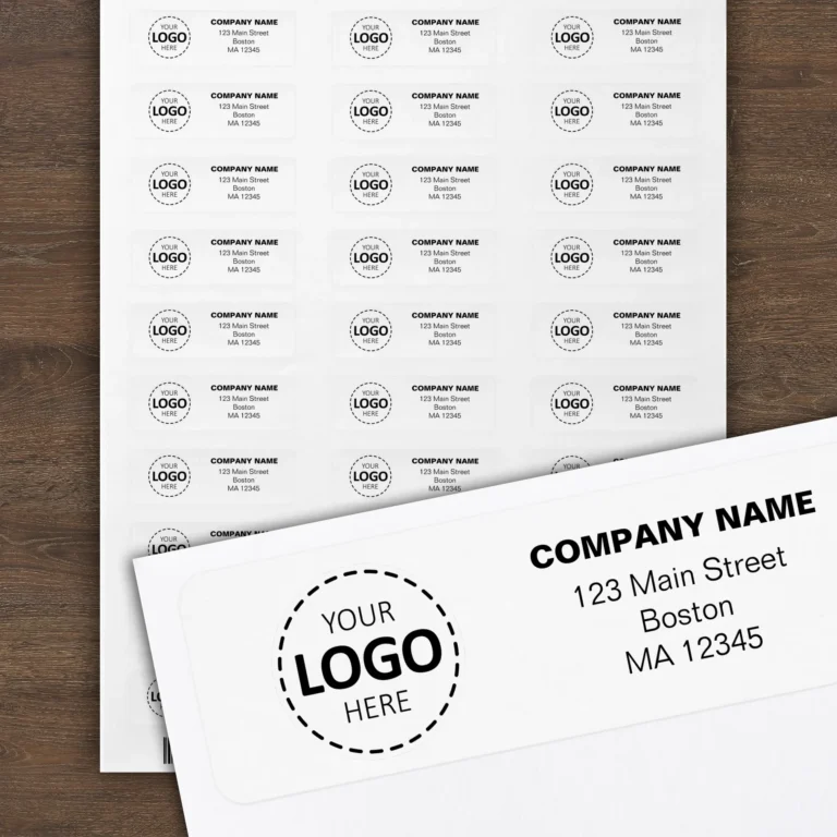 Return Address Labels - Custom Logo and Address