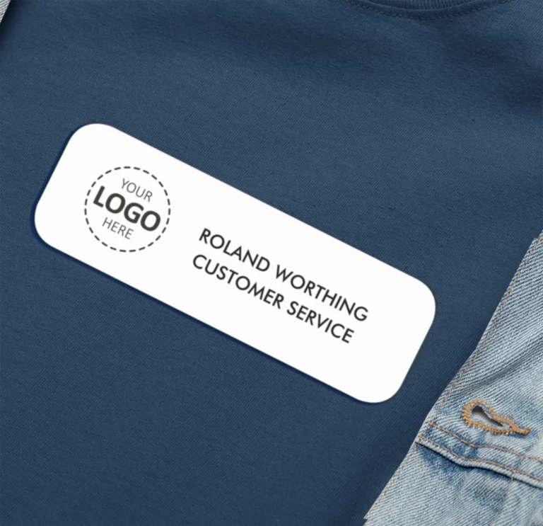Personalized Staff Tag with Name, Job Role and Company Logo