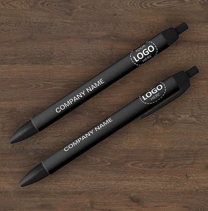 Logo and Company Name Black Pen Template