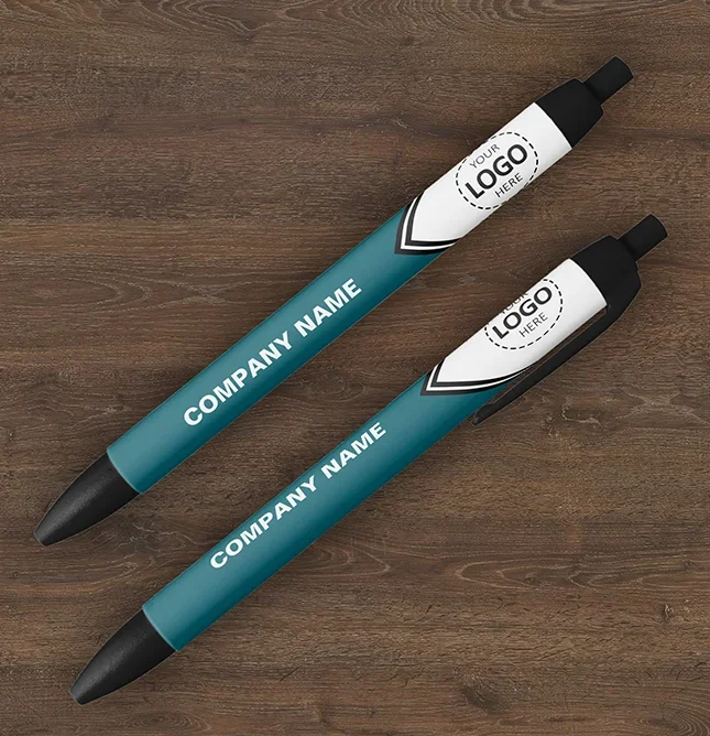 Logo and Company Name Teal Pen Template